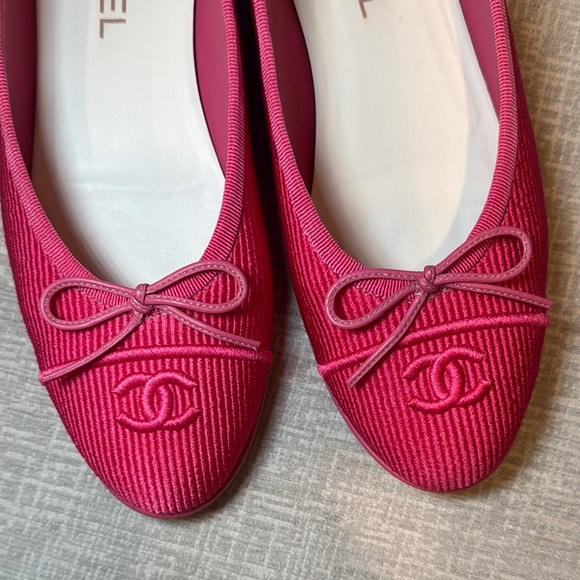 Chanel Ballerina Pink Fabric 39.5 - Picture 6 of 9